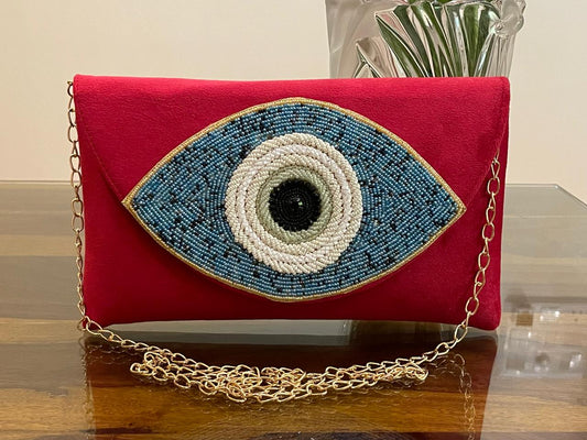 EVIL EYE FLAP BAG