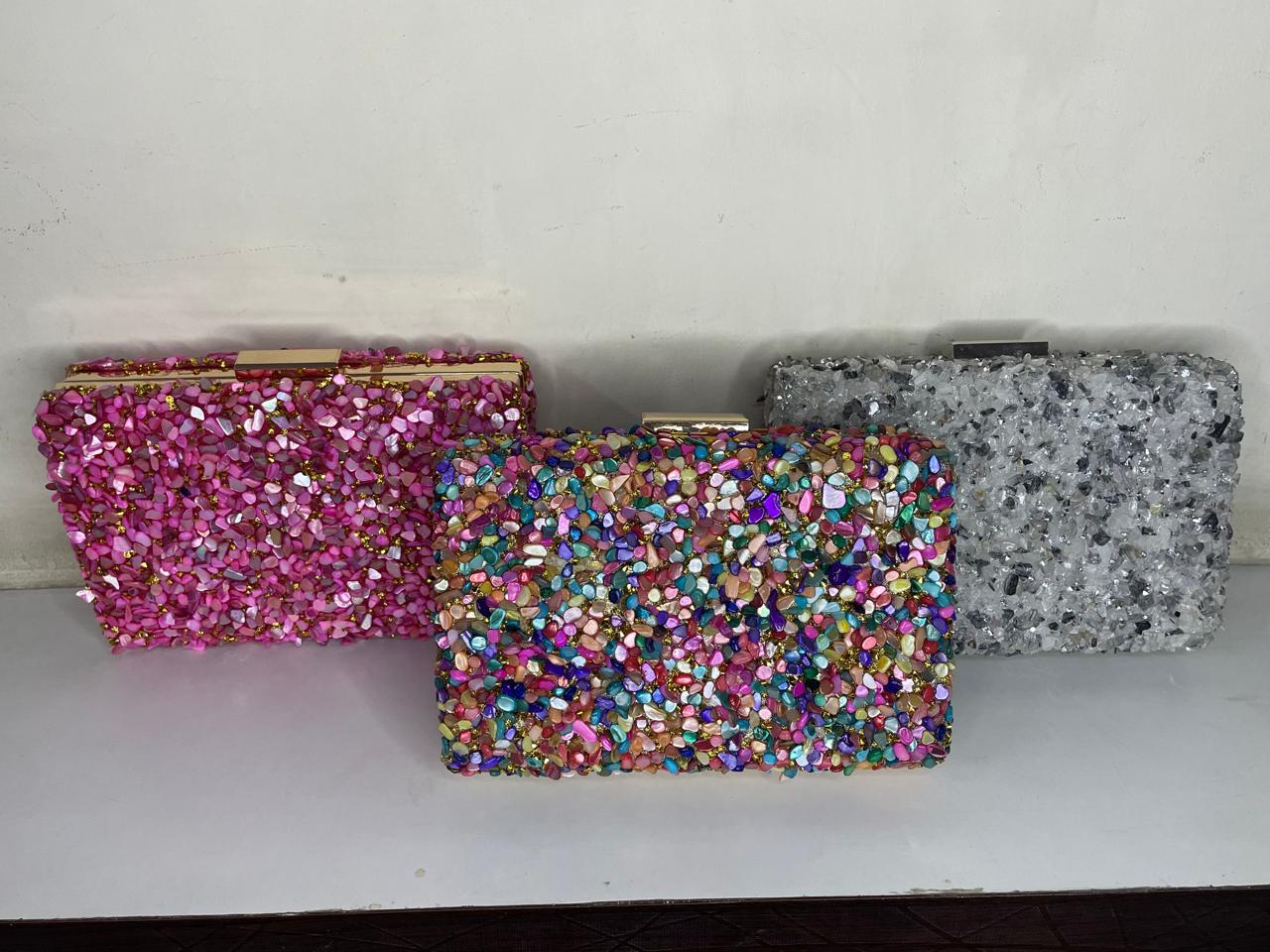 ZOYA STONE CLUTCH